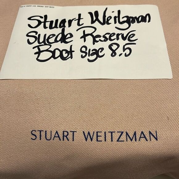 Stuart Weitzman suede Reserve Boot size 8.5 B NWT $795 - Picture 9 of 9